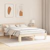 vidaXL Estructura de cama Natural 150 x 200 cm Madera de pino macizo