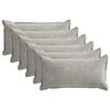vidaXL Funda de almohada 6 pcs HOUTEN Gris Claro 40 x 70 cm