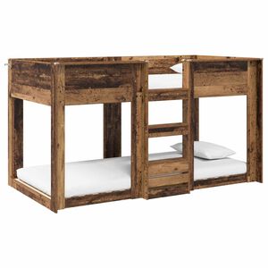vidaXL Cama Litera para Ni&ntilde;os Madera vieja 90 x 190 cm