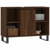 vidaXL Mueble de ba&ntilde;o madera de ingenier&iacute;a roble marr&oacute;n 80x33x60 cm