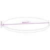 vidaXL Tablero de mesa de bambú Ø80x2,5 cm