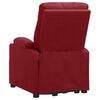 vidaXL Sill&oacute;n de masaje elevable tela rojo tinto
