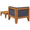vidaXL Muebles de jard&iacute;n 2 piezas con cojines madera maciza de acacia