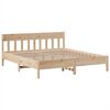 vidaXL Estructura de cama sin colch&oacute;n madera maciza de pino 180x200 cm