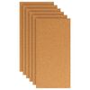 vidaXL Placa de Corcho 6 pcs Marr&oacute;n 100 x 50 cm Corcho