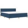 vidaXL Cama tipo Box Spring con colch&oacute;n Azul 180 x 200 cm tela