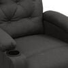 vidaXL Sill&oacute;n de masaje elevable tela gris oscuro