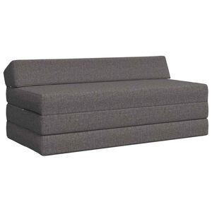 vidaXL Sof&aacute; Cama Plegable Gris Claro 120 x 60 x 49 cm Tela