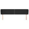vidaXL Cabecero de cuero sint&eacute;tico negro 163x23x78/88 cm