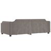 vidaXL Sof&aacute; cama sin colch&oacute;n tela gris taupe 100x200 cm