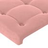 vidaXL Cama box spring con colch&oacute;n terciopelo rosa 80x200 cm