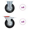 vidaXL Ruedas 8 unidades 125 mm