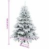 vidaXL &Aacute;rbol de Navidad artificial con 150 LED 120 cm PE y PVC