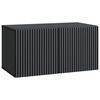 vidaXL Mueble para TV de pared 59,5 x 31 x 30 cm Negro
