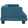 vidaXL Cama para perros de terciopelo azul 80x45x30 cm