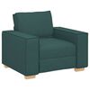 vidaXL Sof&aacute; 3 pcs Verde oscuro 220 x 80 x 84 cm Tejido mezcla de lino