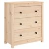 vidaXL Aparador de madera maciza de pino 70x35x80 cm