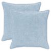 vidaXL Funda de almohada 2 uds. HOUTEN Azul Claro 80 x 80 cm