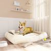 vidaXL Coj&iacute;n para perros con almohadas tela oxford beige 115x100x20 cm