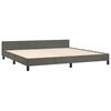 vidaXL Estructura cama sin colch&oacute;n terciopelo gris oscuro 200x200 cm