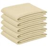 vidaXL Tela para Mesa 5 uds. Ovalado Blanco Crema 160 x 220 cm