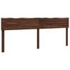 vidaXL Cabecero con borde natural ROSTOCK Marr&oacute;n Oscuro 180 cm