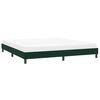 vidaXL Estructura cama sin colch&oacute;n terciopelo verde oscuro 200x220 cm
