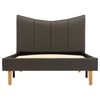 vidaXL Estructura de cama de cuero sint&eacute;tico gris antracita 100x200 cm