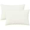 vidaXL Coj&iacute;n decorativo 2 uds. HEERLEN Blanco 50 x 80 cm Tela