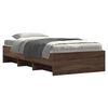 vidaXL Estructura de cama sin colch&oacute;n madera marr&oacute;n roble 90x200 cm