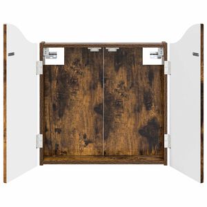 vidaXL Armario para dianas Roble Ahumado 56 x 12 x 63 cm