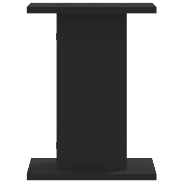 vidaXL Soportes altavoces 2 uds madera ingeniería negro 30x30x40 cm