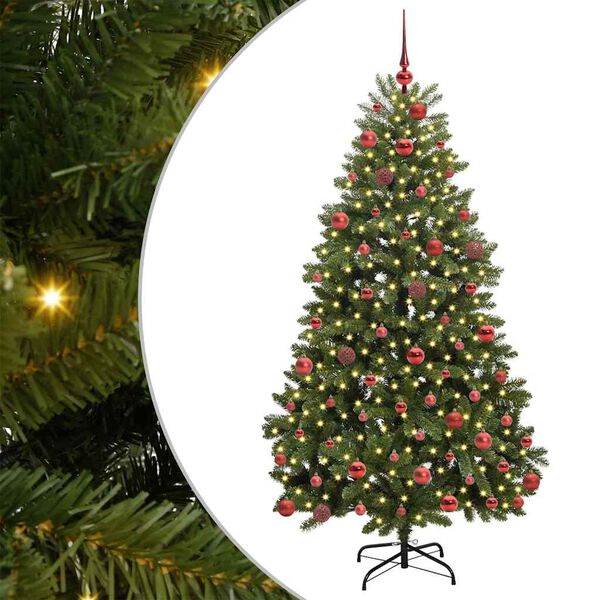 vidaXL &Aacute;rbol de Navidad artificial Verde 180 cm PVC y Metal