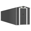 vidaXL Cobertizo de jard&iacute;n acero galvanizado antracita 192x855x223 cm