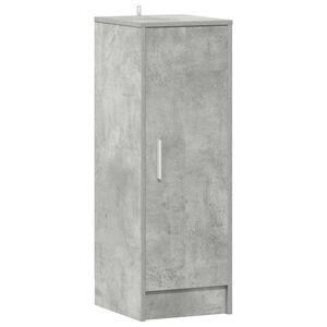 vidaXL Zapatero de aglomerado gris hormig&oacute;n 32x35x92 cm