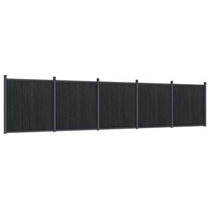 vidaXL Panel de valla WPC gris 872x186 cm