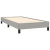 vidaXL Estructura de cama sin colch&oacute;n tela gris claro 90x190 cm