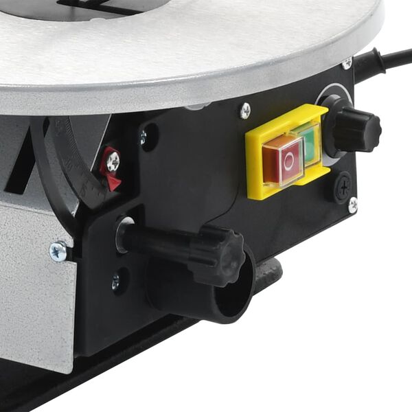 vidaXL Sierra de calar con luz acero profundidad de corte 406 mm