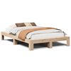 vidaXL Estructura de cama sin colch&oacute;n madera de pino maciza 120x200 cm