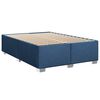 vidaXL Cama box spring con colch&oacute;n tela azul 140x190 cm
