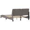 vidaXL Estructura de cama sin colch&oacute;n tela gris taupe 120x200 cm