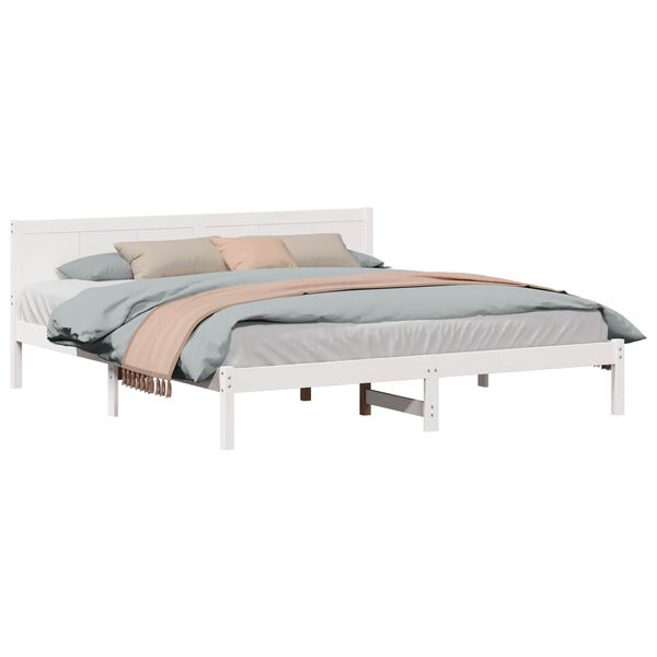 vidaXL Estructura de cama 200 x 200 cm Madera maciza de Pino
