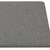 vidaXL Cabecero de Pared 12 pcs Gris Claro 30 x 15 cm tela