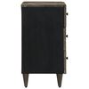 vidaXL Mesita de noche madera maciza de mango gris claro 50x33x60 cm