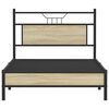 vidaXL Estructura de cama sin colch&oacute;n madera roble Sonoma 100x190 cm