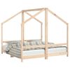 vidaXL Estructura de cama de niños madera maciza de pino 2x(80x160) cm