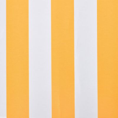 vidaXL Toldo de lona naranja y blanco 450x300 cm