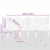 vidaXL Poste de Valla Plateado 50 x 0,6 m (malla de 36 mm) Acero