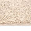 vidaXL Alfombra Shaggy Antideslizante Crema 120 x 120 cm PP