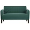 vidaXL Sofá Loveseat verde oscuro 109 cm terciopelo